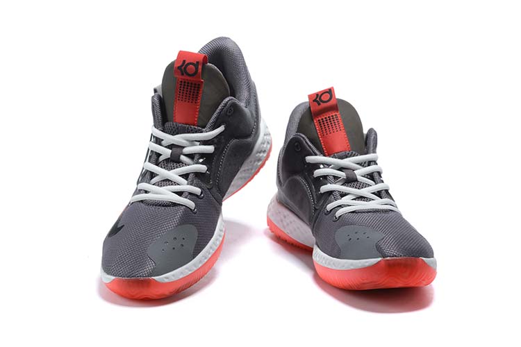 2020 Nike KD Trey IV Black Grey Red White Shoes